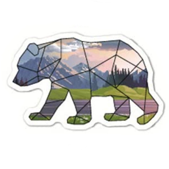 Geometric Bear Sticker - Picture 5 of 7